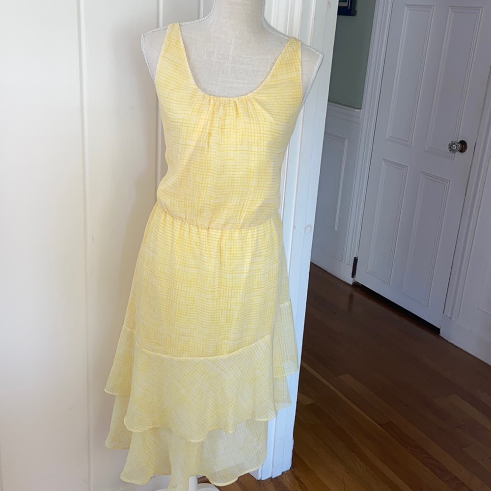 | Yellow Ruffle Dress | NWT | Sz Lg |